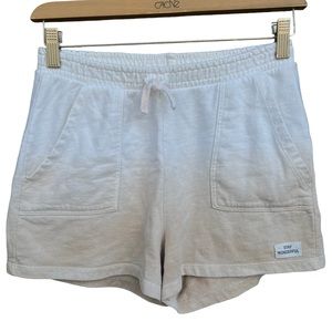 Zara Girl “Stay Wonderful” Midi Shorts Ombré White to Brown Size 11/12
